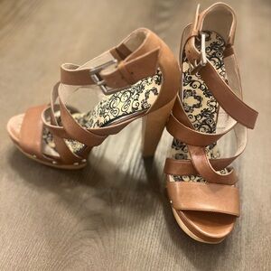 Michael Kors Tan Strappy Heels